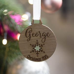 Personalised Christmas Name Bauble Decoration