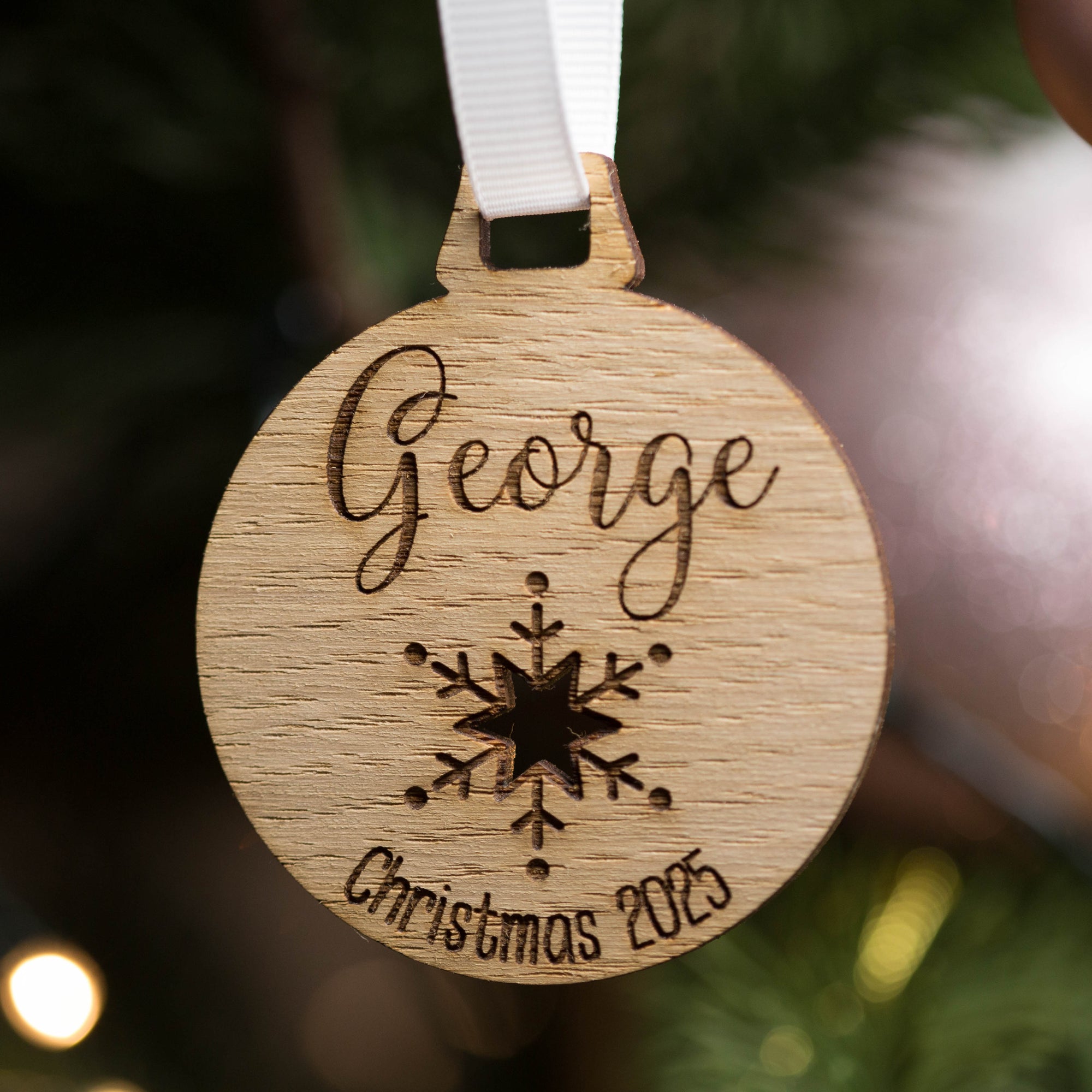 Personalised Christmas Name Bauble Decoration