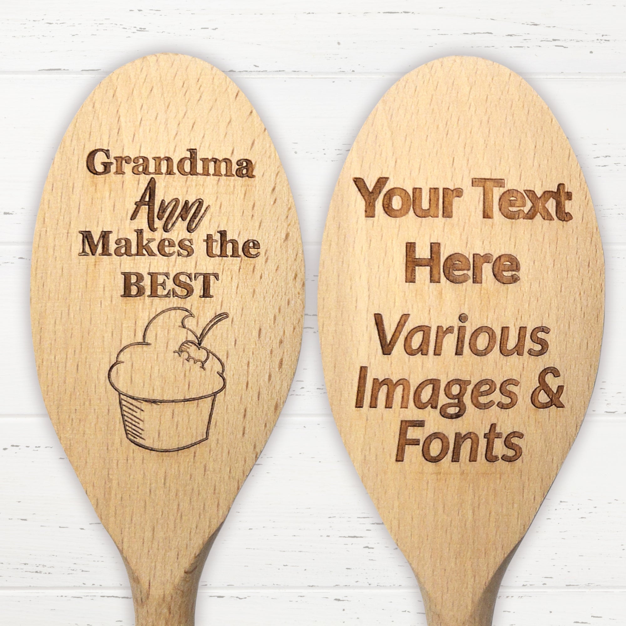 Create Your Own Personalised Engraved Wooden Spoon