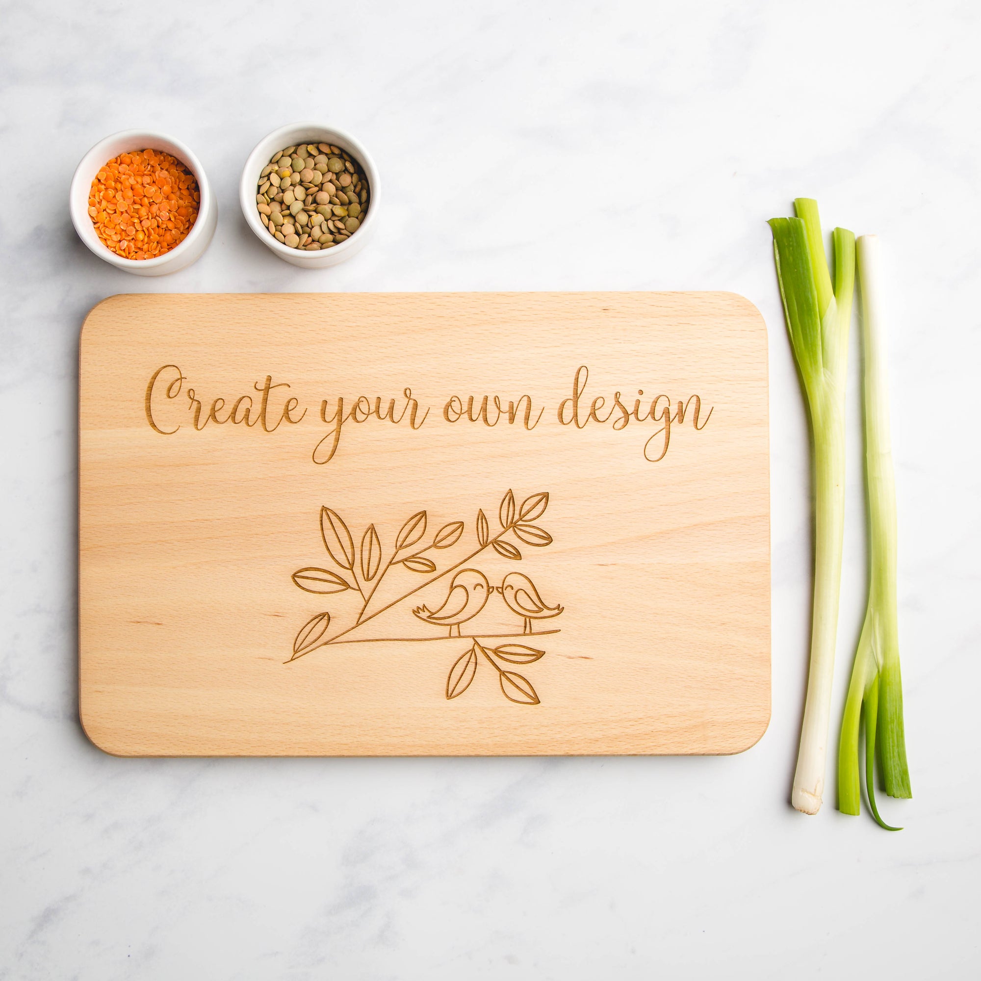 Create Your Own Design Personalised Engraved Wooden Chopping Board