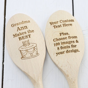 Create Your Own Personalised Engraved Wooden Spoon