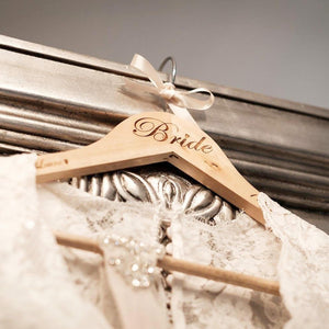 Personalised Bride / Groom Wooden Wedding Hanger